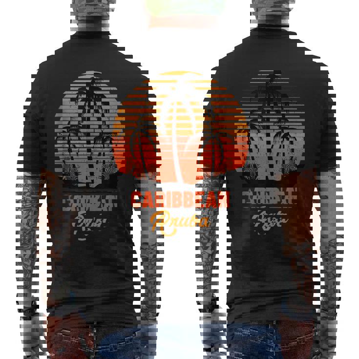 Aruba Caribbean Sea Beach Vacation Tank Top Men's Back Print T-Shirt