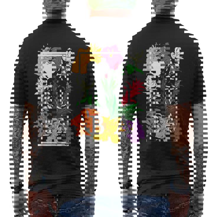 Aruba Wildflower Pride Floral Men's Back Print T-Shirt