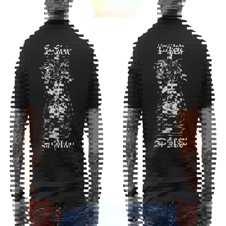 As Aboveo Below Baphomet ブラックマジックデビル 長袖tシャツ メンズTシャツ バックプリント