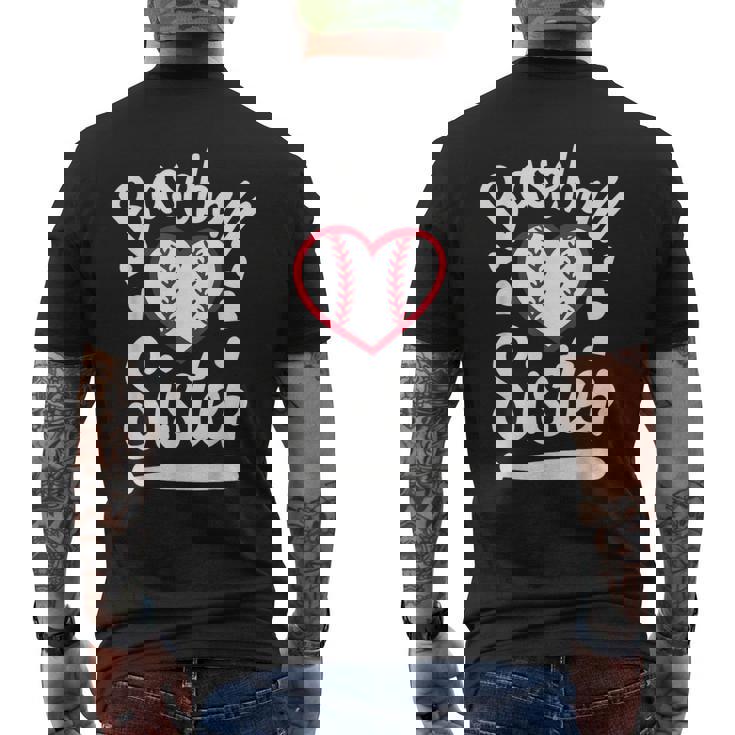 Baseballister At Heart プレイヤーズシスター、ベースボールシス メンズTシャツ バックプリント