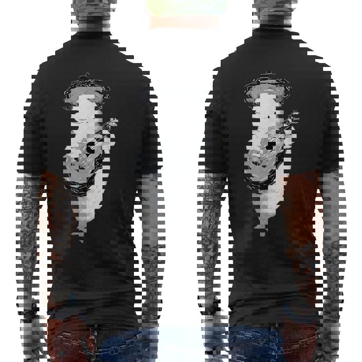 Beluga Mariachi 、ベルーガクジラtシャツ、ベルーガtシャツ メンズTシャツ バックプリント