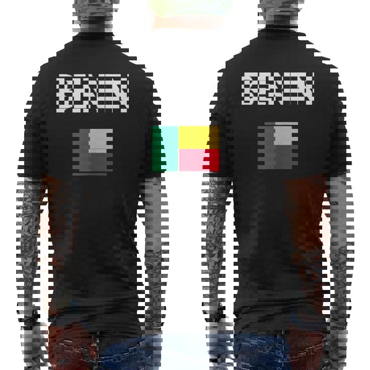 Benin Flag Country Nation Tank Top Men's Back Print T-Shirt