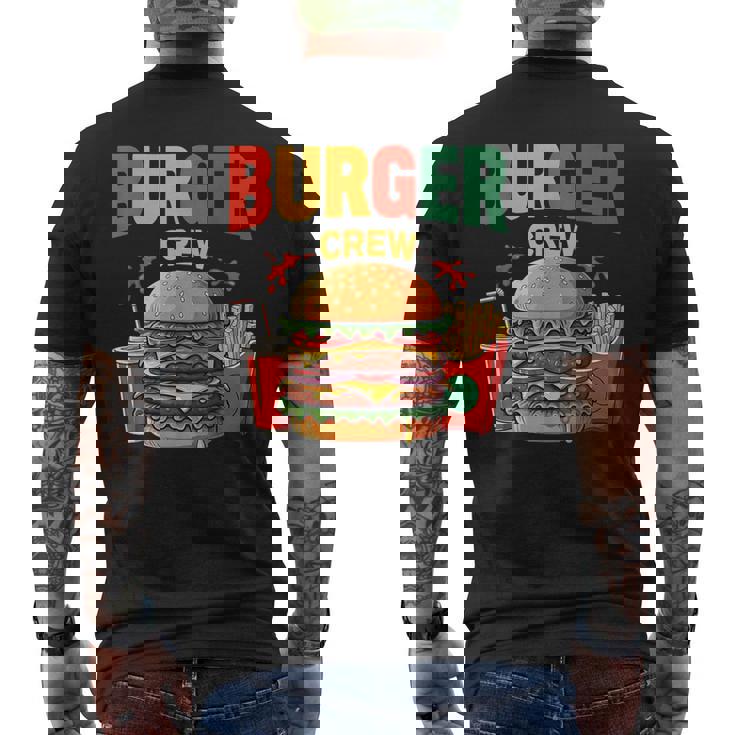 Berger Crew Hamburger Cheeseburger Fast Food Lovers メンズTシャツ バックプリント