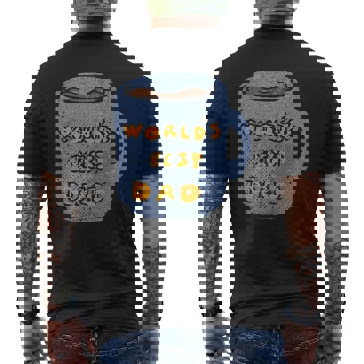 Best Daddy Worlds Best Dad Ever マグカップデザインポケット メンズTシャツ バックプリント