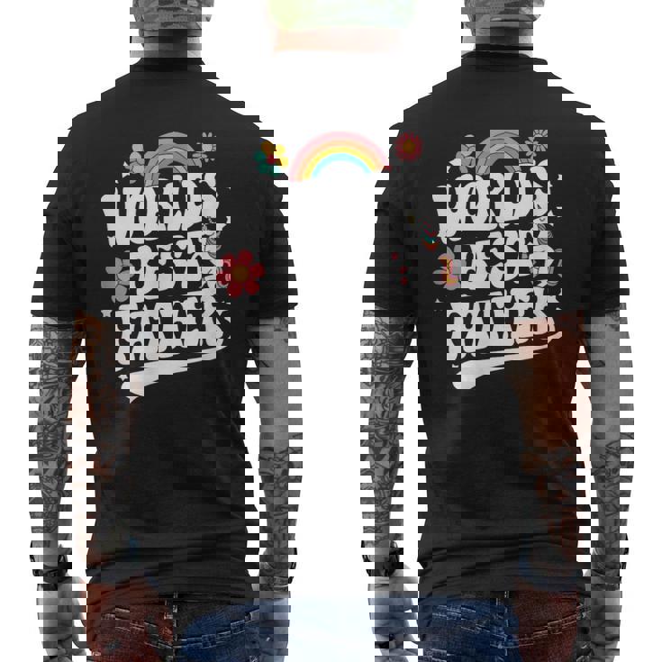 Words Best Father Pink Father’S Day メンズTシャツ バックプリント