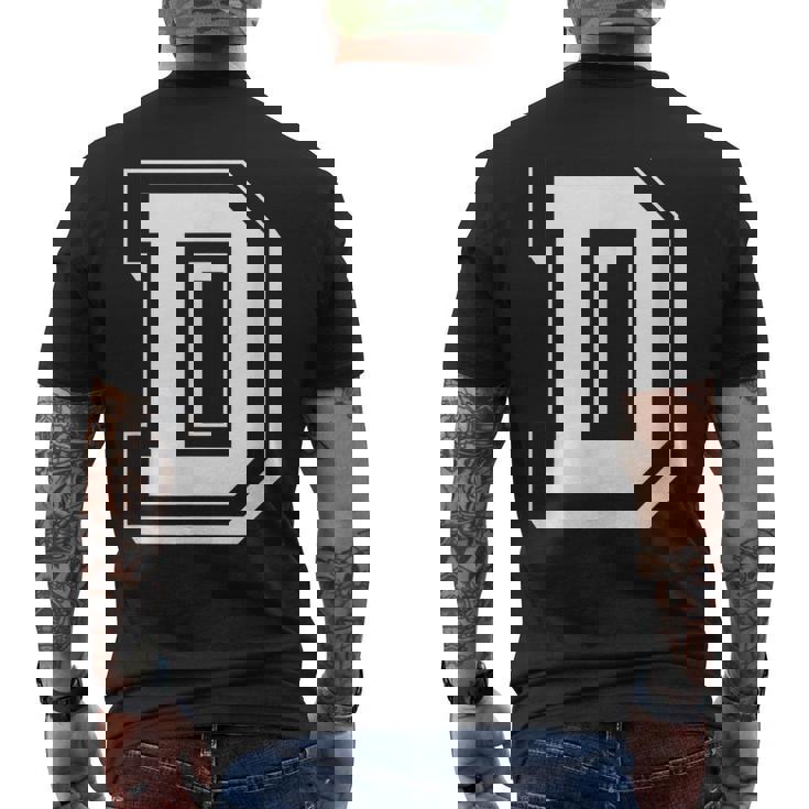 Best Friendshipseven Letters D From Friends メンズTシャツ バックプリント