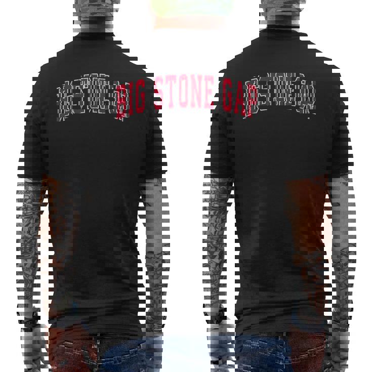 Bigtone Gap バージニアa ヴィンテージ スポーツデザイン レッドデザイン メンズTシャツ バックプリント