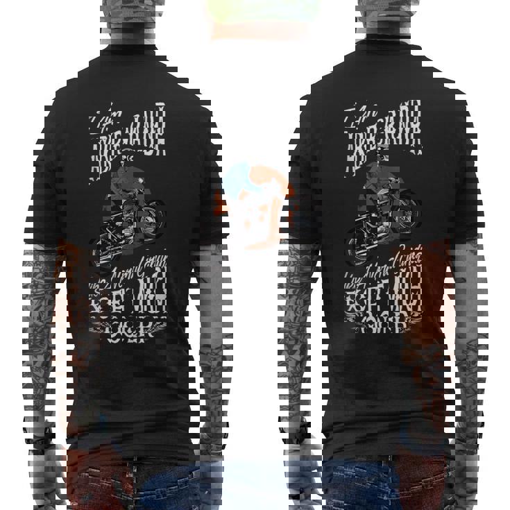 I Am A Biker Grandpa Quote For Grandpa Motorbikes Tank Top Men's Back Print T-Shirt