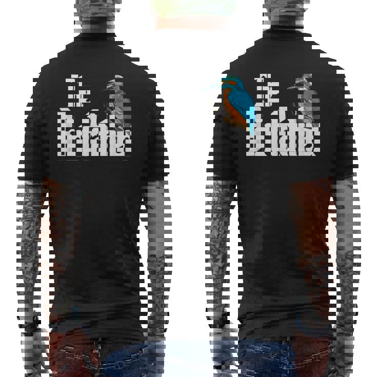 The Birdfather シャツ バードウォッチング ファニー ミーム バーダー ダディ メンズTシャツ バックプリント