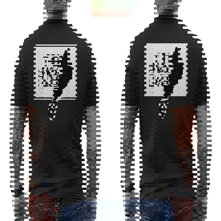 The Biwa Lake 琵琶湖 滋賀 地図【47都道府県】ジモtティ Jimo-T 地元愛 お土産 面白 メンズTシャツ バックプリント