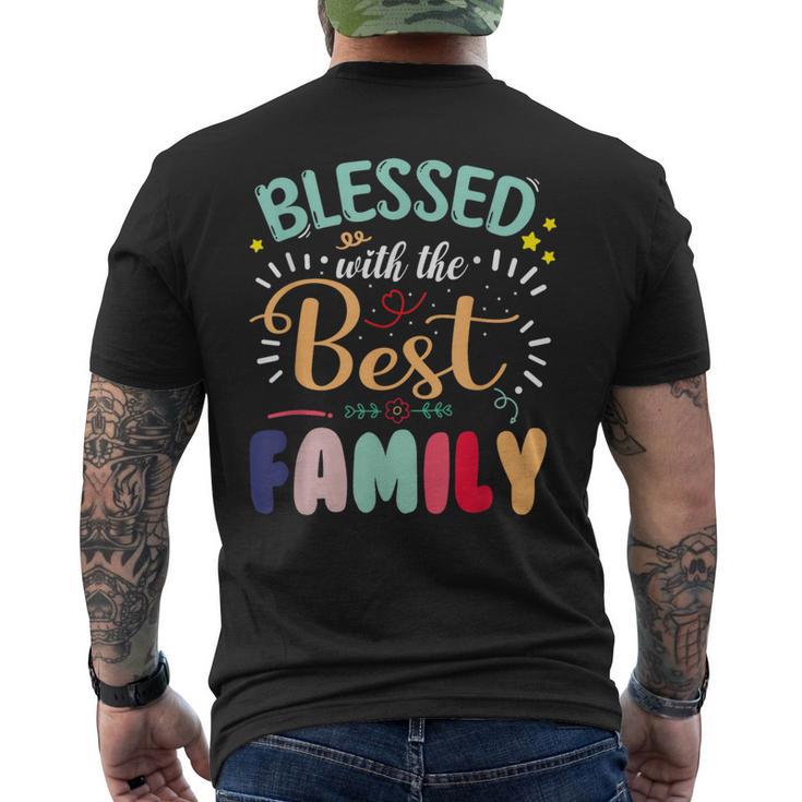 Blessed With The Best Family Family Reunion Matching Men's T-shirt Back Print