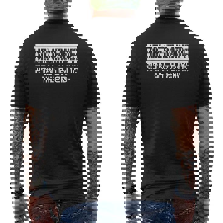 Bmx Grandpa The Man The Myth The Legend メンズTシャツ バックプリント