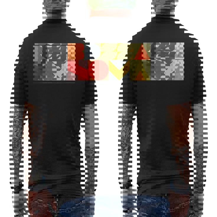 Bossa Nova ブラジル ジャズ ミュージック ヴィンテージ タイポグラフィ メンズTシャツ バックプリント