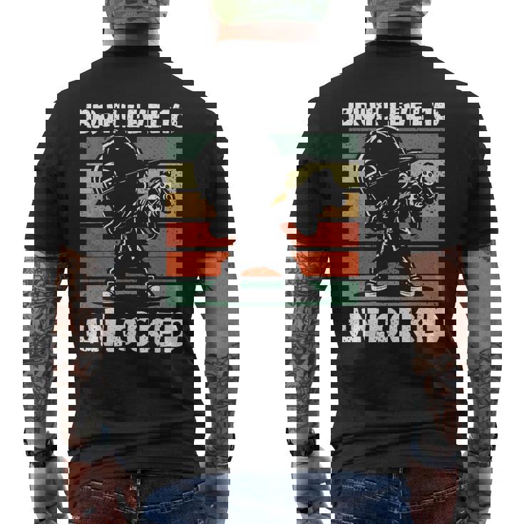 Bruh Nivel 16 Desbloqueado 16 Años Niño 16 Cumpleaños Dabbing Boy Camiseta Hombre Estampado Espalda