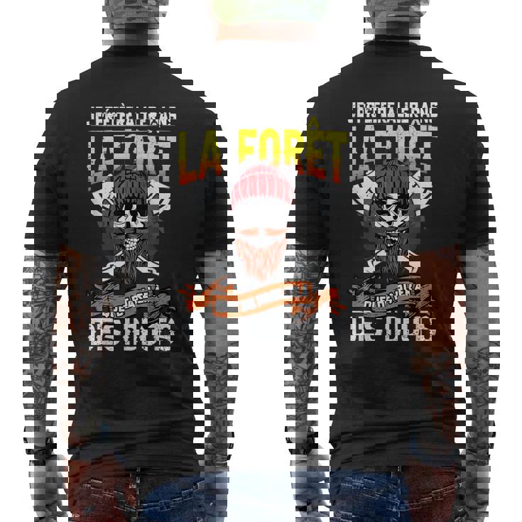 Bûcheron Drôle Phrase Tronçonneuse Forestier Forêt T-shirt imprimé au dos