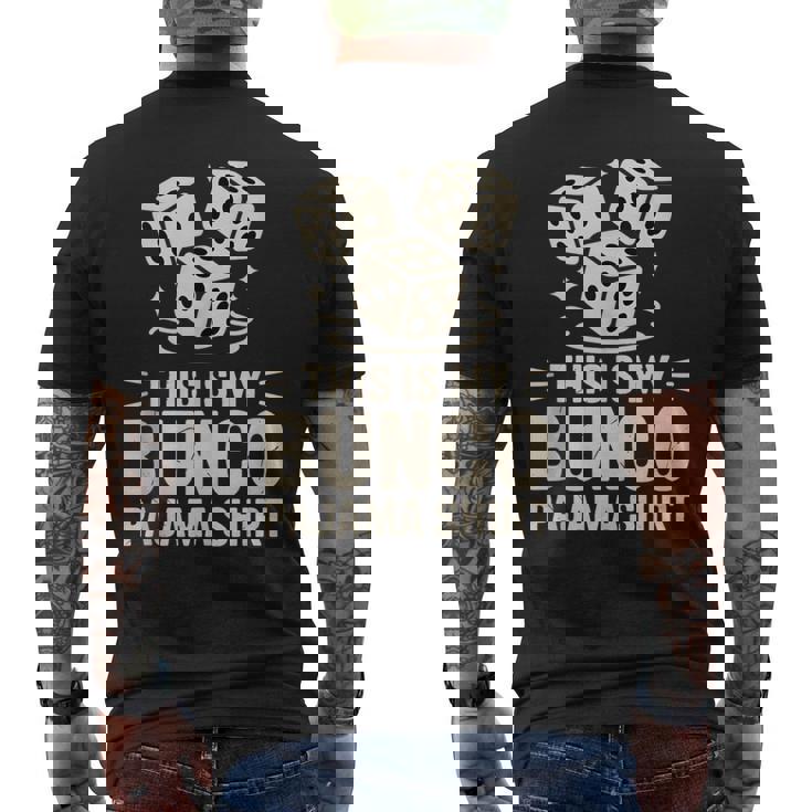 This Is My Bunco Pajama Party Game Tank Top Men's Back Print T-Shirt