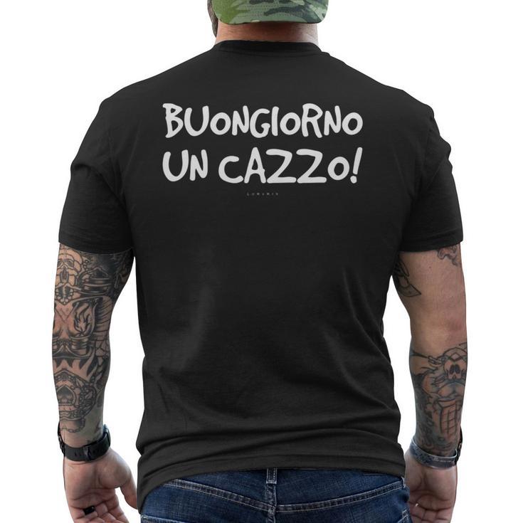 Buongiorno Un Cazzo Maglia Manica Lunga Regalo Divertente Maglia A Manica T-shirt da uomo con stampa posteriore