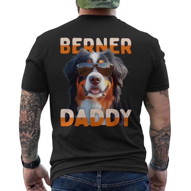 Cane Da Montagna Bernese Cani Festa Del Papà Berner Daddy T-shirt da uomo con stampa posteriore