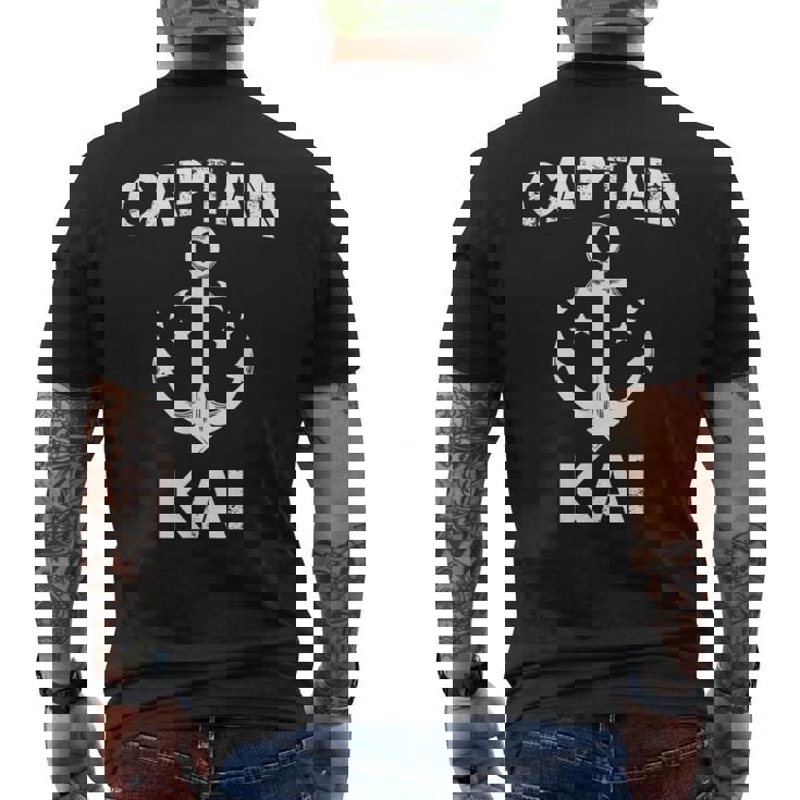 Captain Kai ファニーバースデー 名前入りボートギフト カスタマイズ可 メンズTシャツ バックプリント