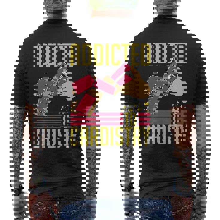 Cardistry マジック トランプ トレーニング トリック ストリートアーティスト 長袖tシャツ メンズTシャツ バックプリント