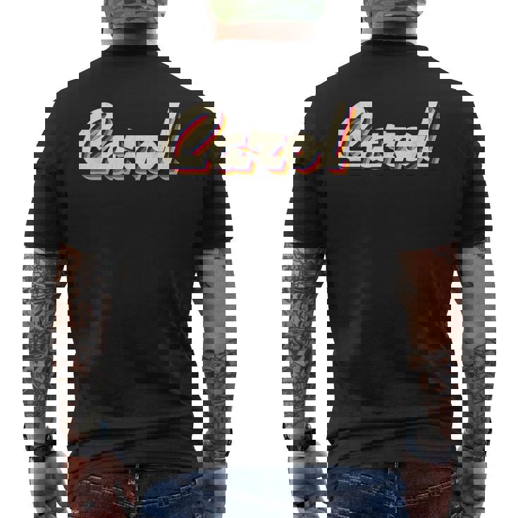 Carol アイデア レトロ ファーストネーム ヴィンテージ キャロル メンズTシャツ バックプリント