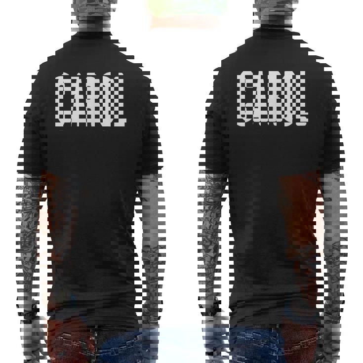 Carol アイディア ファーストネーム キャロル メンズTシャツ バックプリント