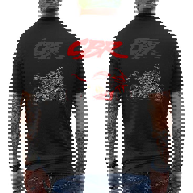 Cbr、オートバイ、オートバイ、ロードレース、バイカー、スポーツバイク、Cbr 長袖tシャツ メンズTシャツ バックプリント
