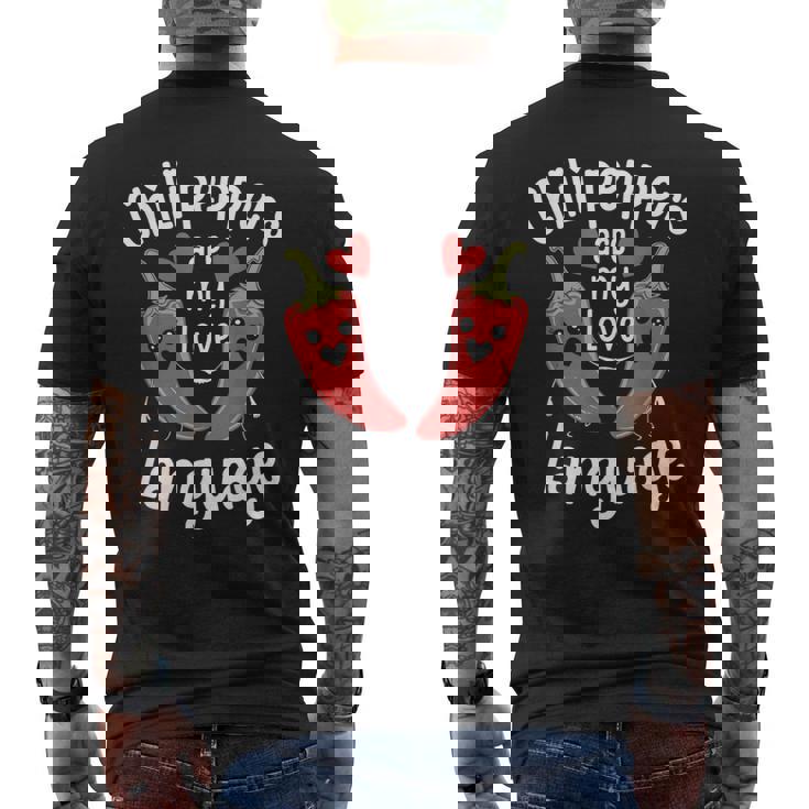 Chili Hot Pepper Spicy Food Chillis Kawaii Men's Back Print T-Shirt