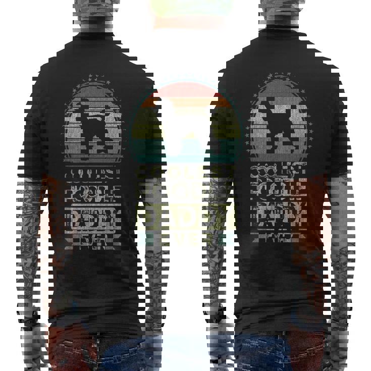 Coolest Poodle Daddy Ever Father's Day Dad メンズTシャツ バックプリント