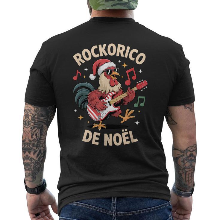 Coq De Noël Cocorico Festif Et Bonnet Rouge De Père Noël T-shirt imprimé au dos