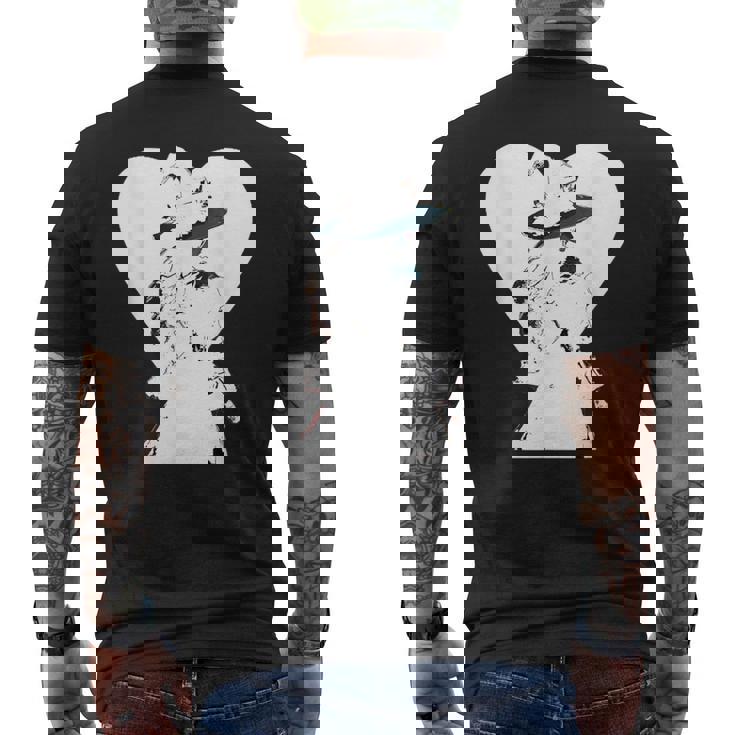 Corazón De Una Bruja Blanca Camiseta Hombre Estampado Espalda