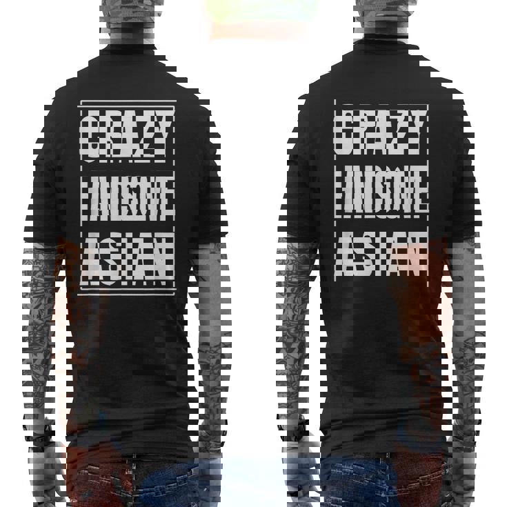 Crazy Handsome アジアンファニーtシャツ メンズTシャツ バックプリント