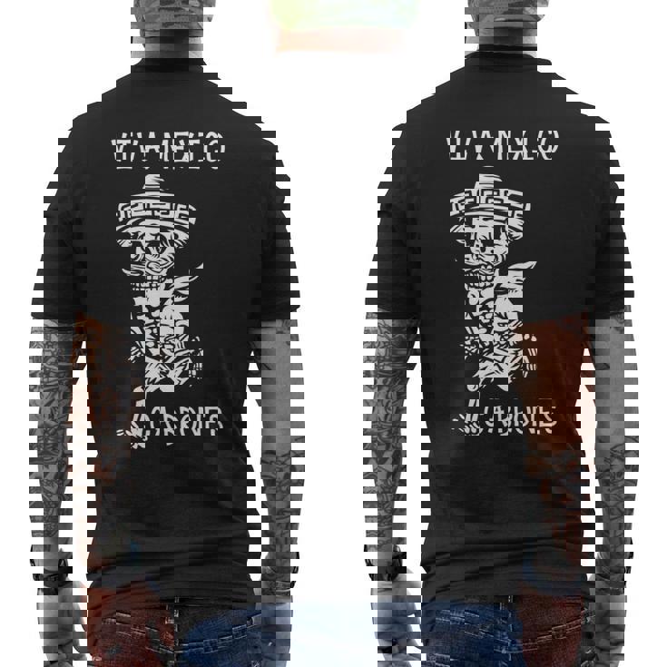 Day Of The Deadiva メキシコ カブロン シュガースカル スケルトン 長袖tシャツ メンズTシャツ バックプリント