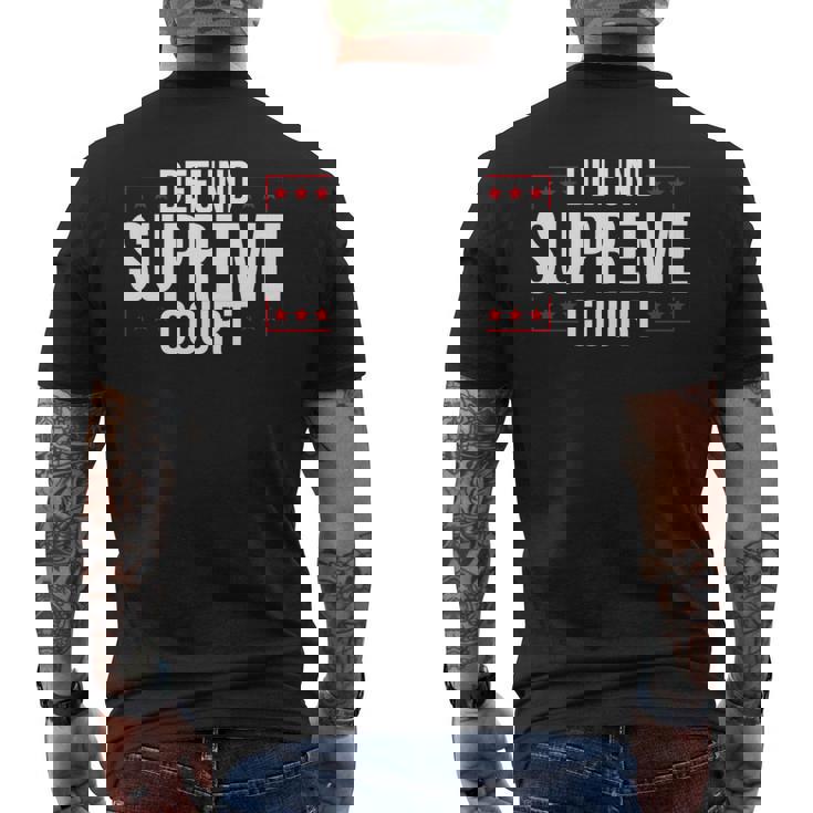 Defundupreme Court 政治的声明 長袖tシャツ メンズTシャツ バックプリント