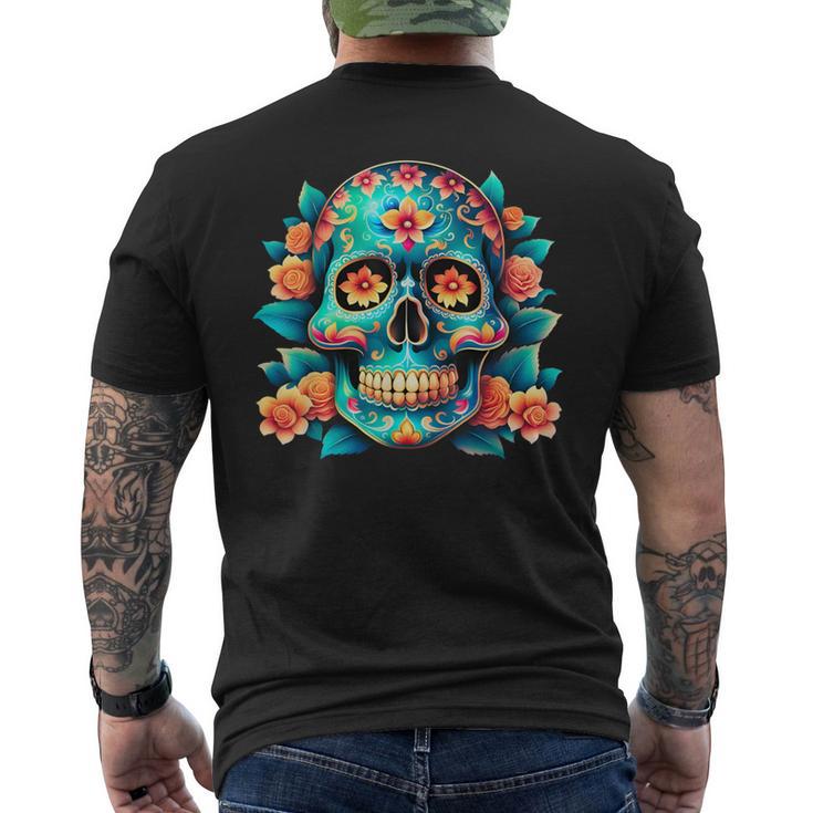 Dia De Los Muertosugarkull Chemise Dia De Los Muertos T-shirt imprimé au dos