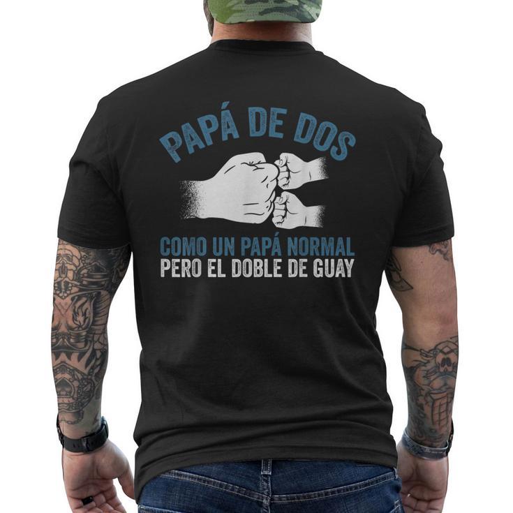 Día Del Padre Un Papá Normal Pero El Doble De Guay Camiseta Hombre Estampado Espalda