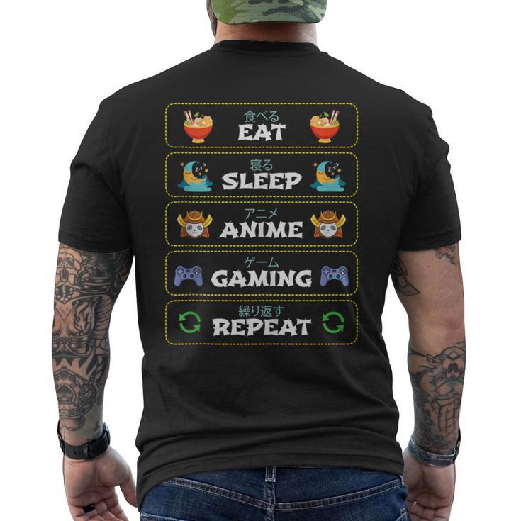 Disfraz De Regalo Eatleep Anime Gaming Repeat Paraideojuegos In Mangas Camiseta Hombre Estampado Espalda