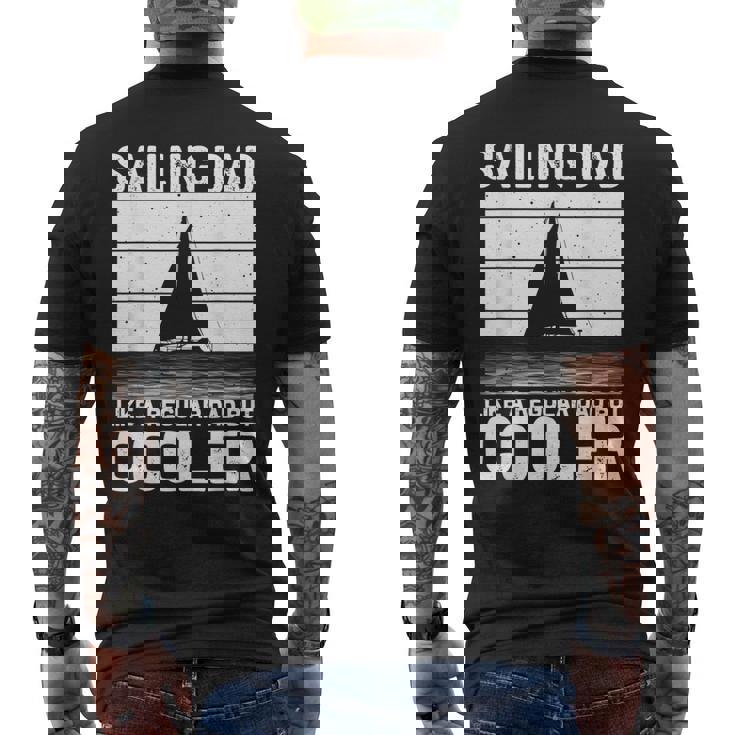 Divertente Regalo Per La Festa Del Papà In Barca Aela Papà Barca Marinaio Uomini T-shirt da uomo con stampa posteriore