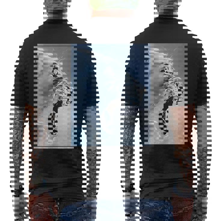 Divertido León Mono Meme Ragebait Meme Cerebro Rojo Gen Alfa Meme Camiseta Hombre Estampado Espalda