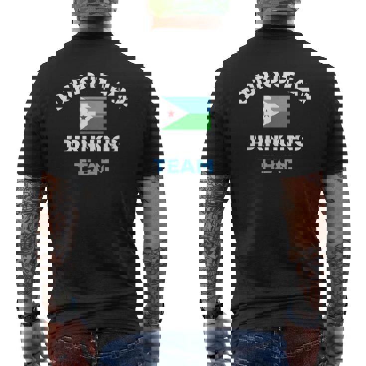 Djibouti Djiboutian Drinking Team Beer Flag Matching Men's Back Print T-Shirt