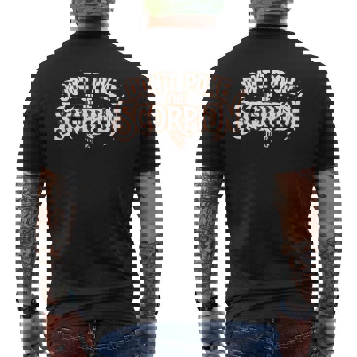 Don't Poke The Scorpion Scorpio Zodiac Sign Astrology Men's Back Print T-Shirt