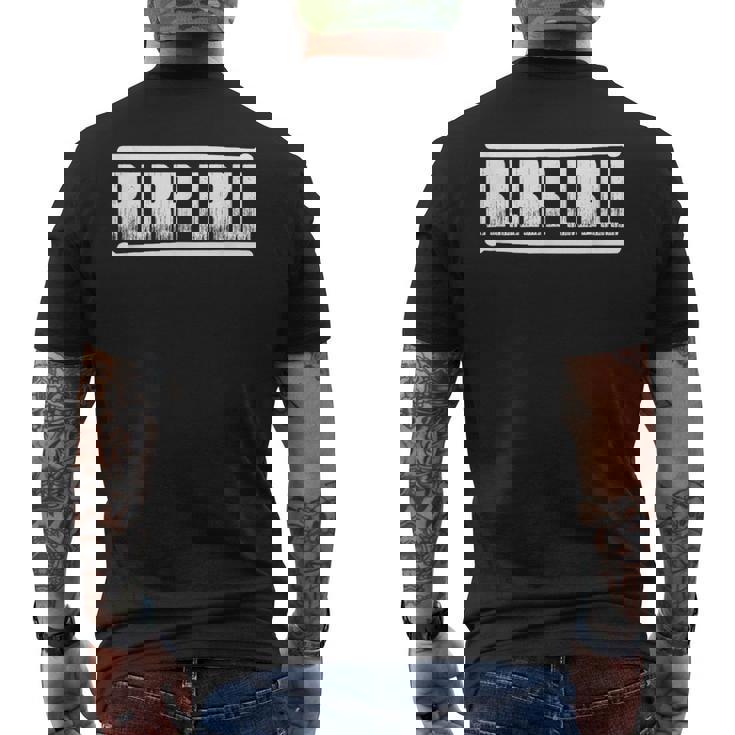 Drummer Paradiddle ドラムスティック メンズTシャツ バックプリント