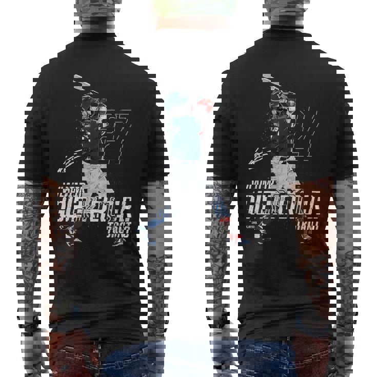 Dynamic Poseladimir Guerrero Jr Toronto Baseball Mlbpa メンズTシャツ バックプリント