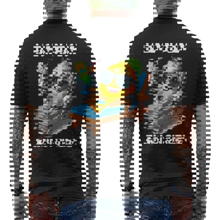 Easy Peasy レモンスクイーズ 長袖tシャツ メンズTシャツ バックプリント