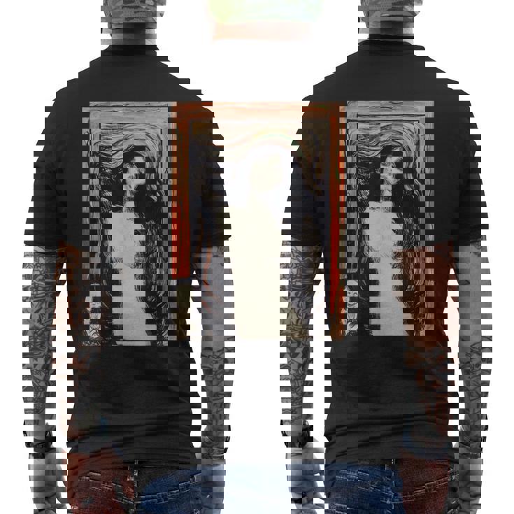 Edvard Munch作 マドンナ メンズTシャツ バックプリント