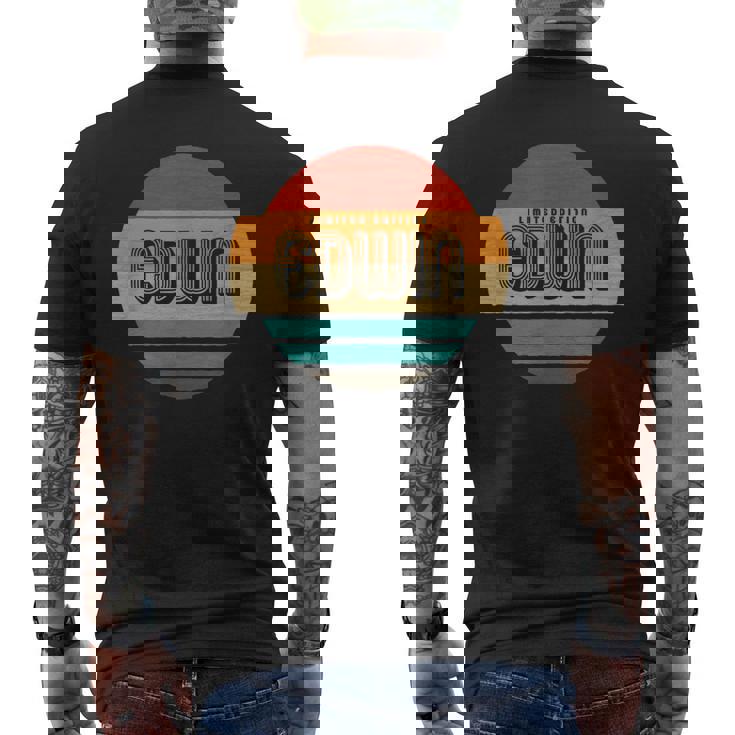 Edwin 名称 レトロ・ヴィンテージ・サンセット 限定版 メンズTシャツ バックプリント