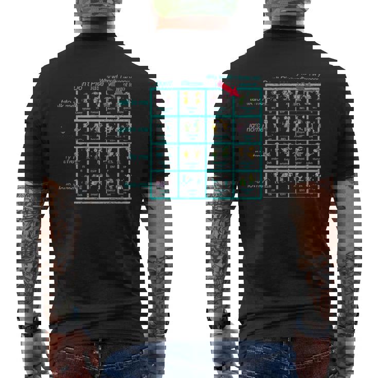 Enfj パーソナリティチャート インスピレーション グッズ メンズTシャツ バックプリント