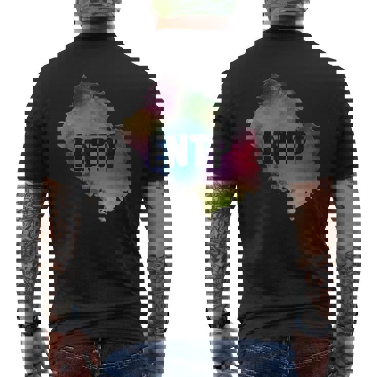 Entp Extrovert Myers Briggs パーソナリティタイプ 水彩画 メンズTシャツ バックプリント