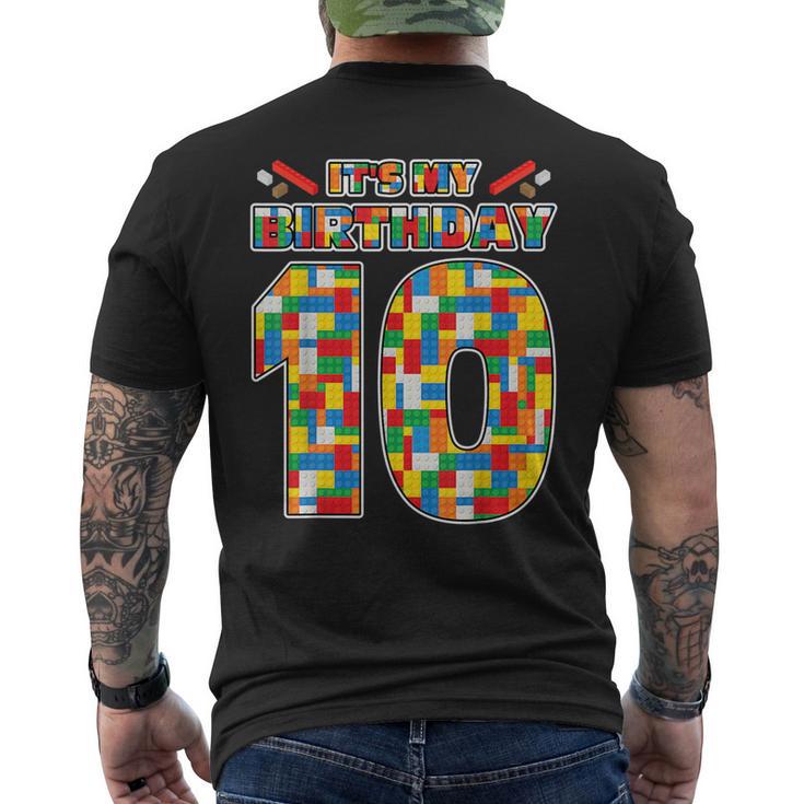 Es Mi Cumpleaños Número 10 10 Cumpleaños Camiseta Hombre Estampado Espalda