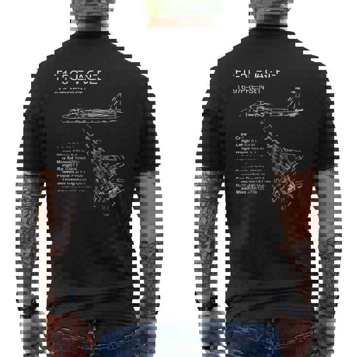 F-15 Eagle メンズTシャツ バックプリント